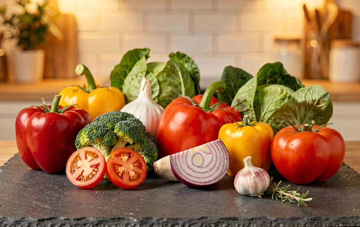 Friss organikus zöldségek