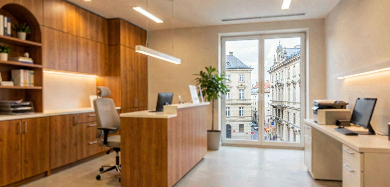 Professional office ambiance